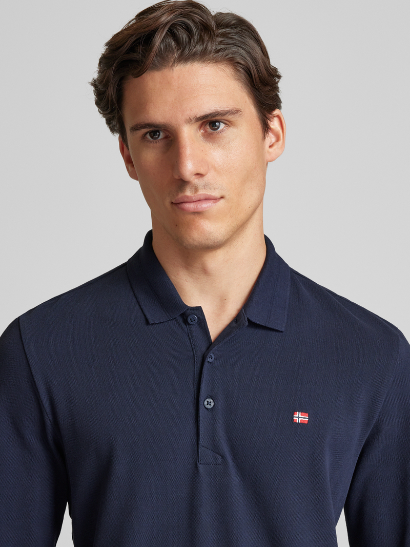 Napapijri Regular fit poloshirt met labelstitching model 'EALIS'