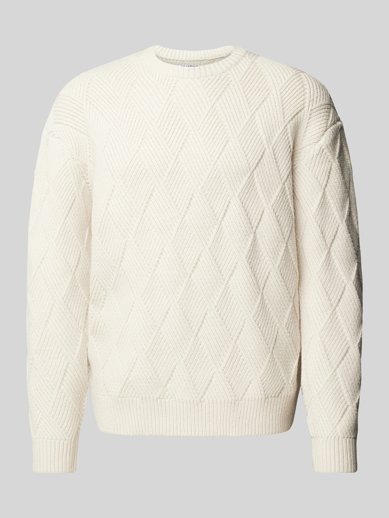 JAKE*S STUDIO MEN Gebreide pullover met ribboorden