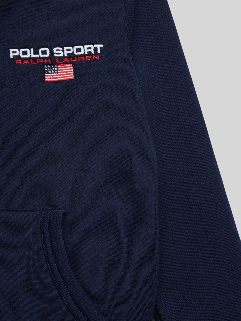 Polo Sport Sweatjack met labelstitching