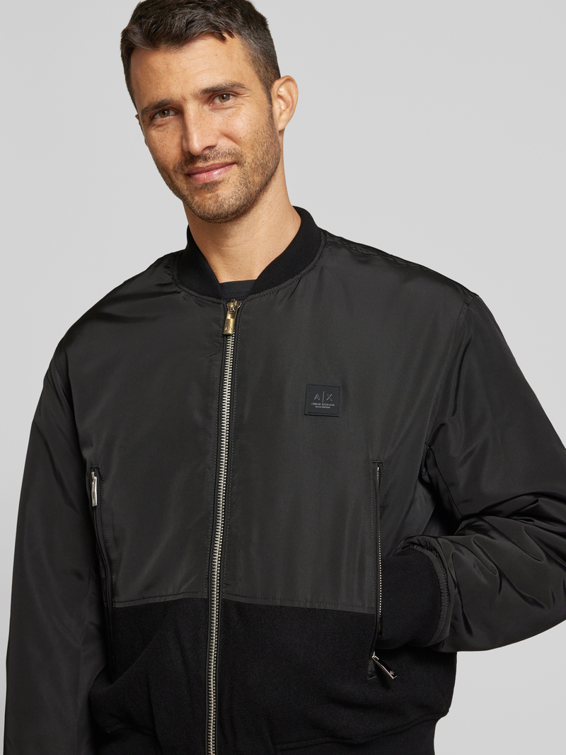 Armani Exchange Bomberjack met labelpatch