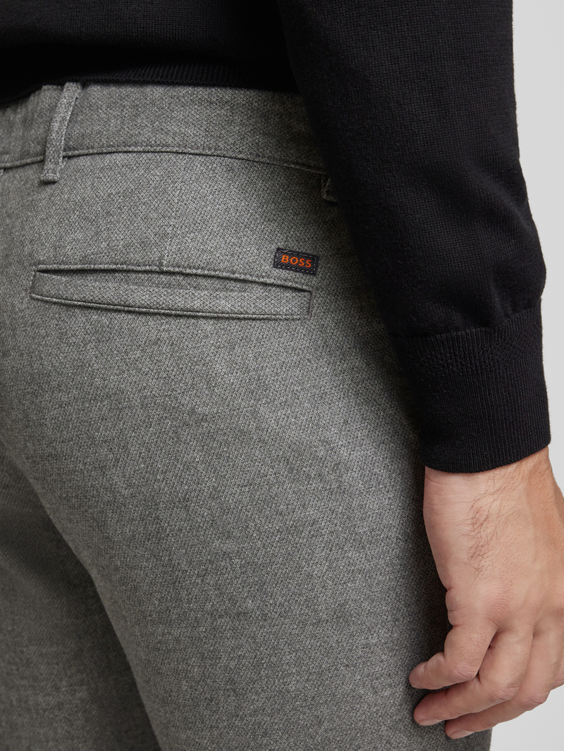 Boss Orange Slim fit chino in gemêleerde look