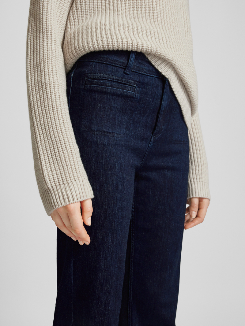 Christian Berg Woman Wide leg jeans met steekzakken