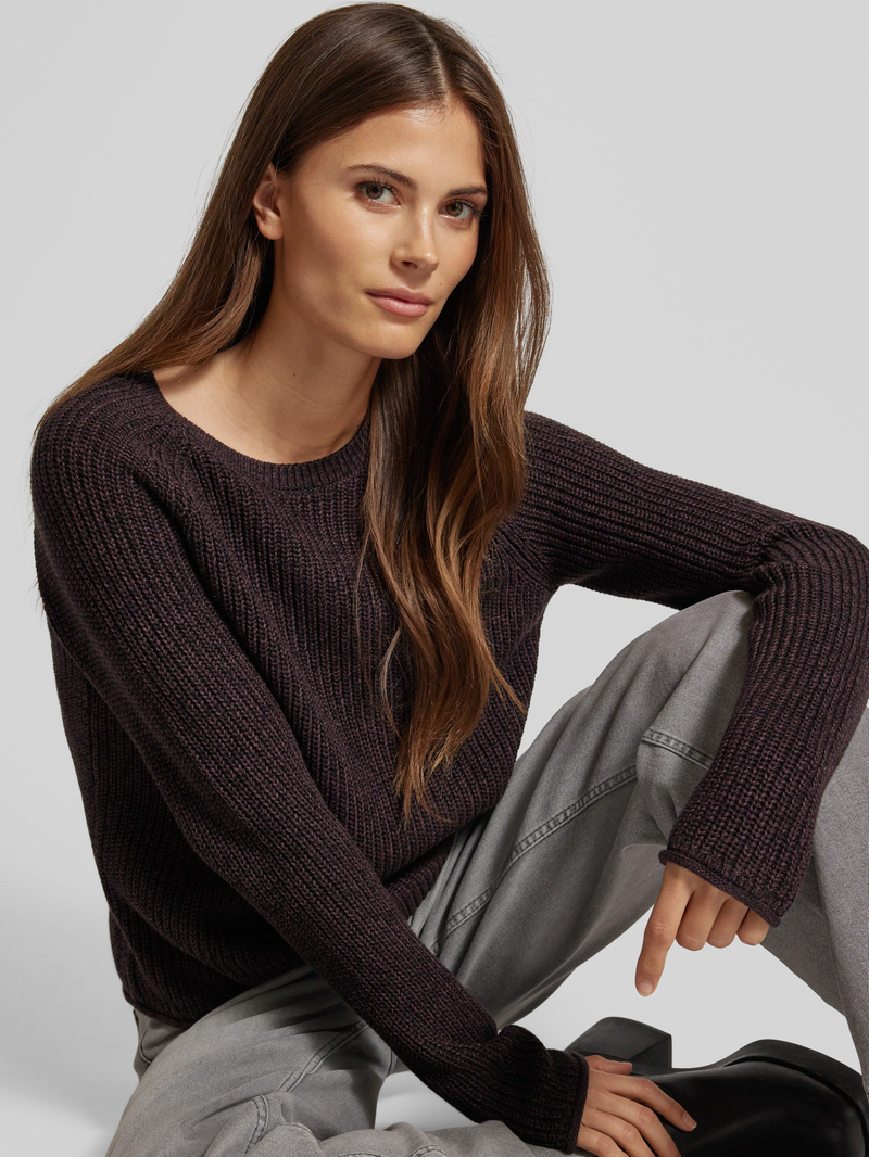 QS Gebreide pullover met ronde hals