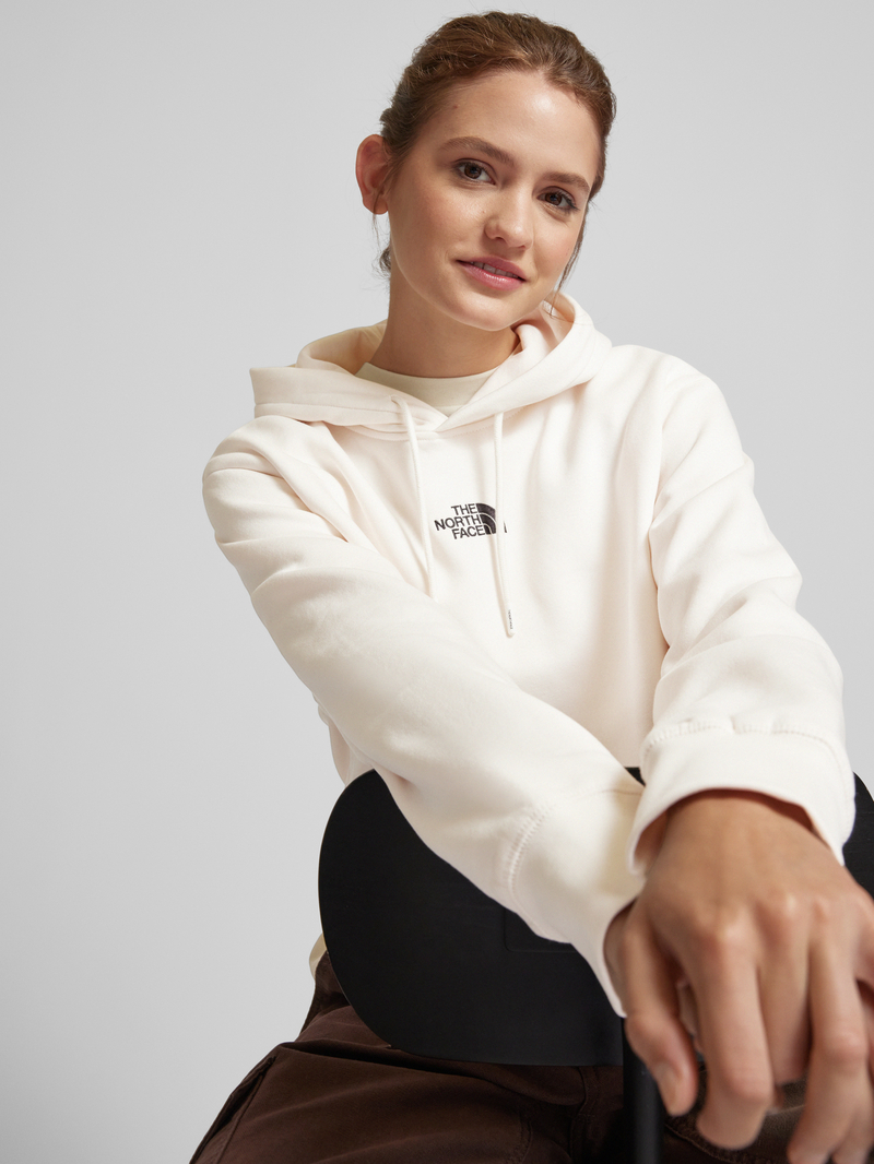 The North Face Korte hoodie met gestikt logo