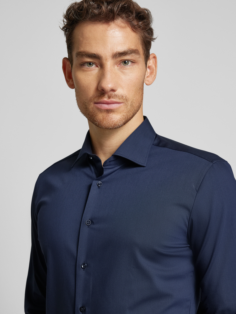 Eterna Slim fit zakelijk overhemd met kentkraag