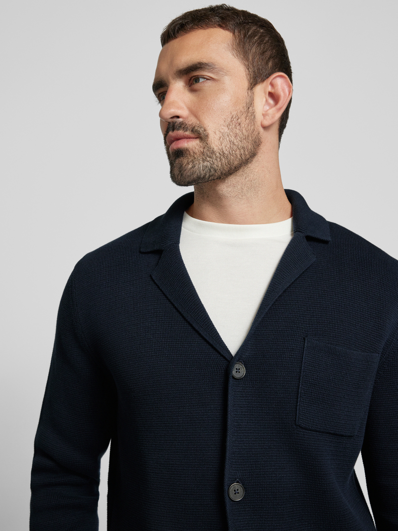 MARC O POLO Regular fit gebreid jack van zwaar Milano-tricot
