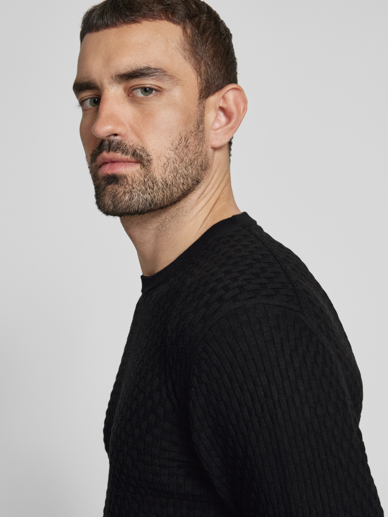 CK Calvin Klein Gebreide pullover met structuurmotief