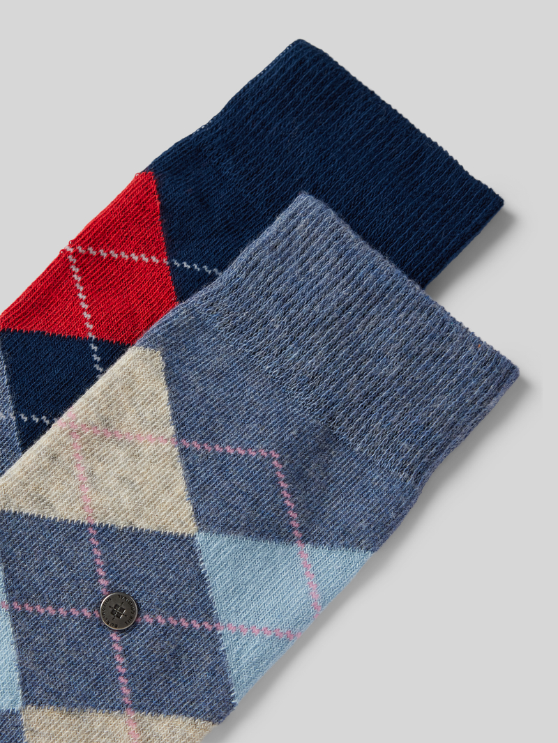 Burlington Sokken met labeldetail