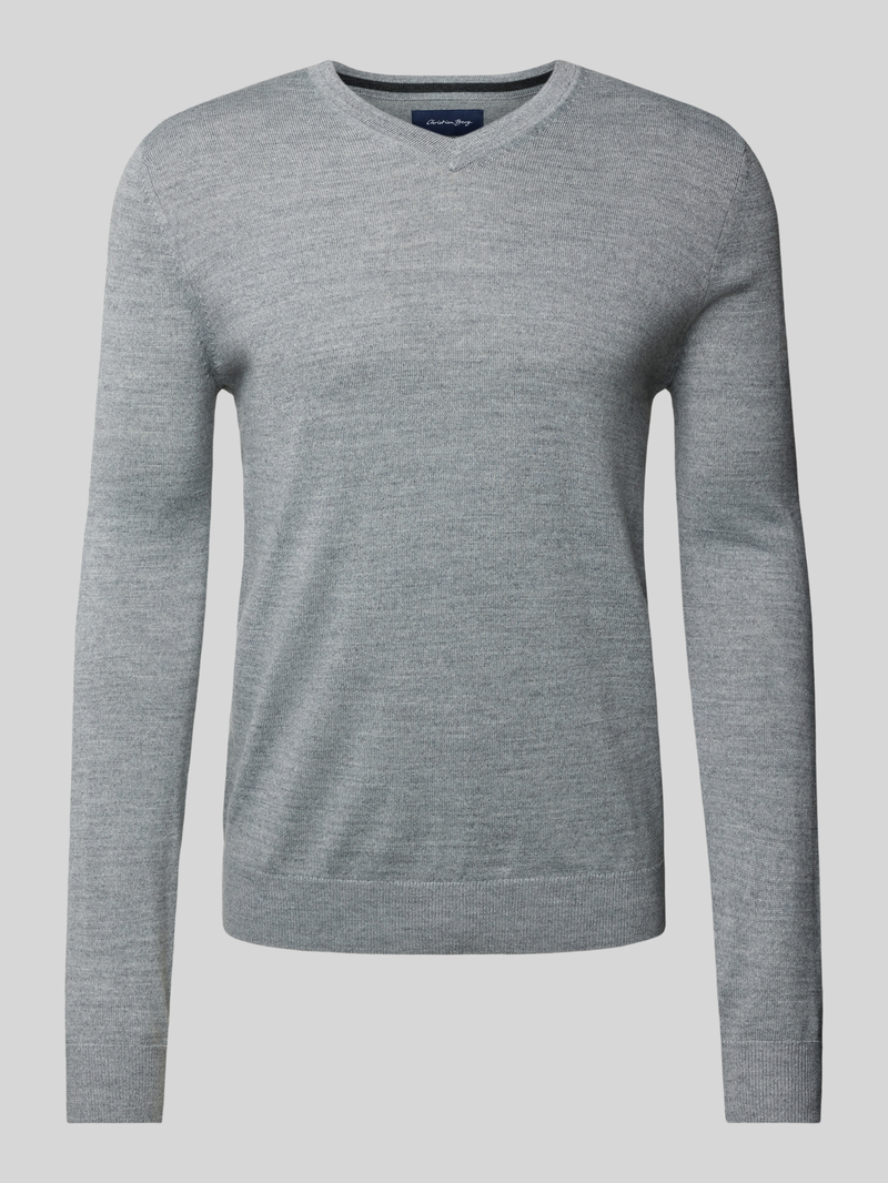 Christian Berg Men Gebreide pullover met V-hals