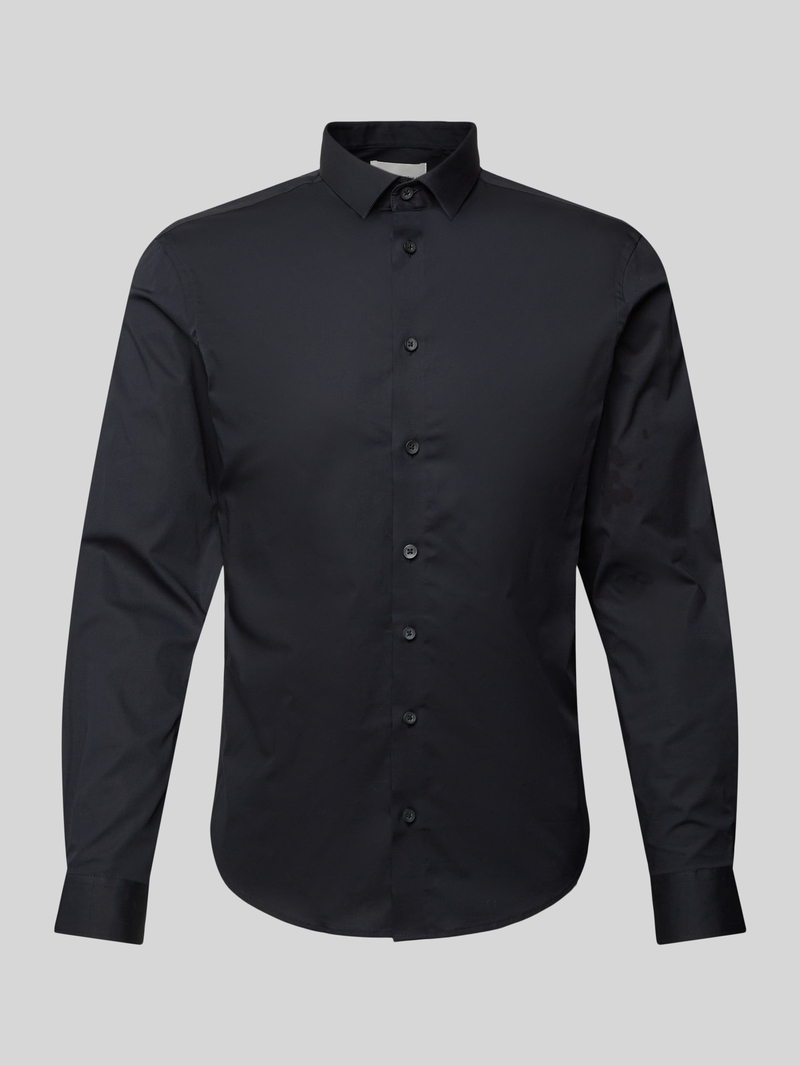 casual friday Slim fit vrijetijdsoverhemd met kentkraag model 'Palle'