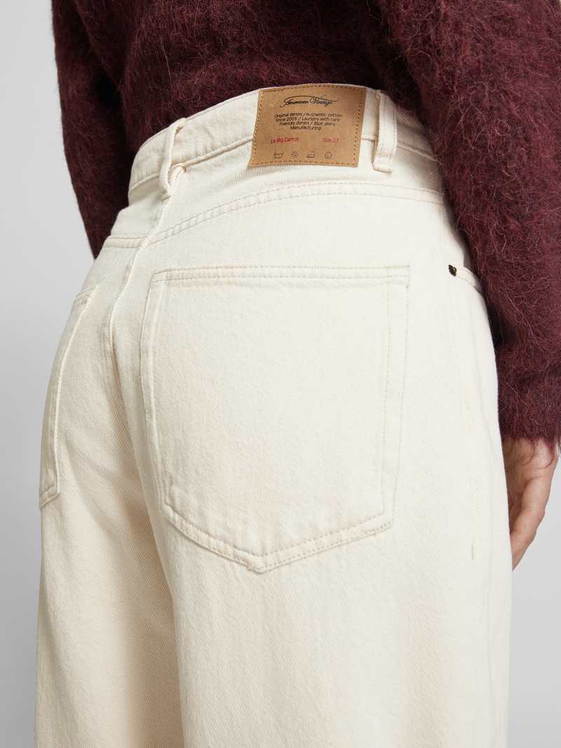 American vintage Jeans in paperbagstijl met steekzakken model 'TINEBOROW'
