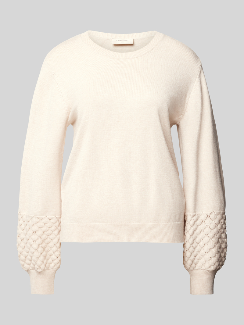 FREE/QUENT Gebreide pullover met ballonmouwen, model 'Zoe'