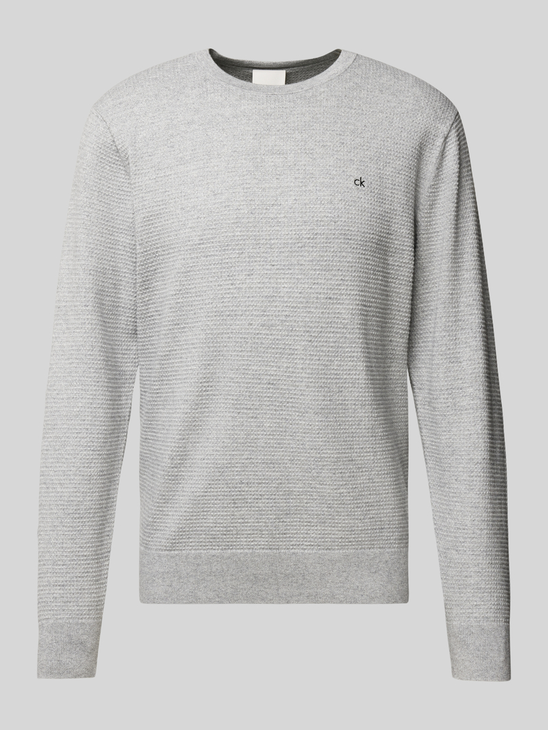 CK Calvin Klein Gebreide pullover met labelstitching