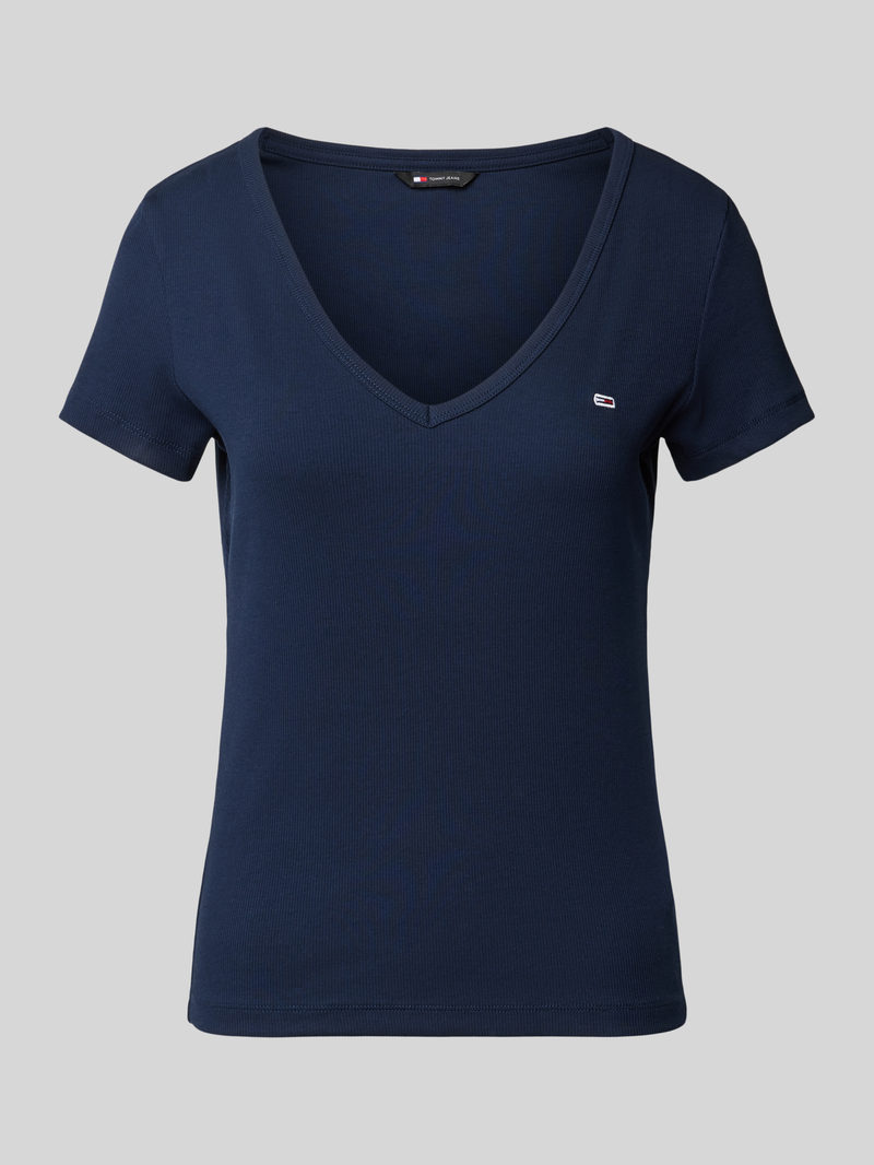 Tommy Jeans Slim fit T-shirt met V-hals
