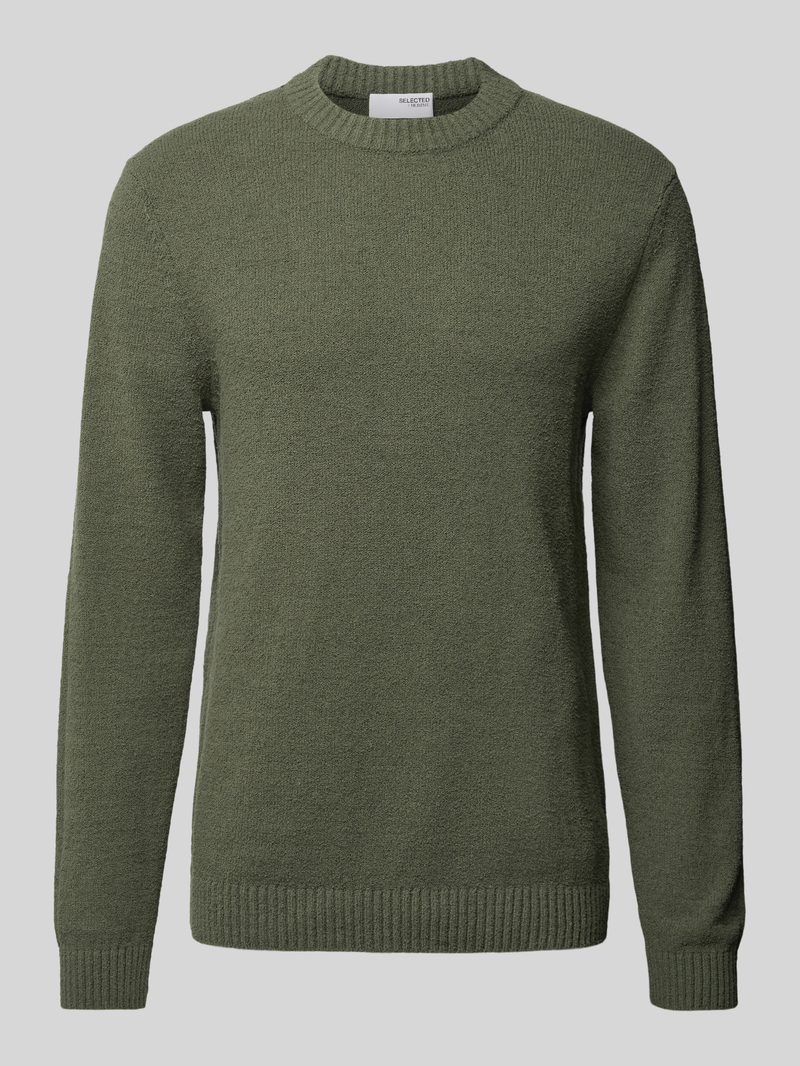 Selected Homme Gebreide pullover met ribboorden model 'LOOP'