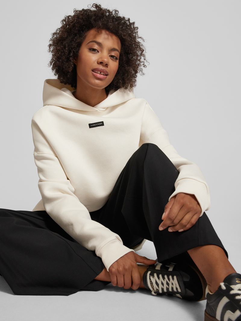 Karo Kauer Oversized hoodie met labelpatch