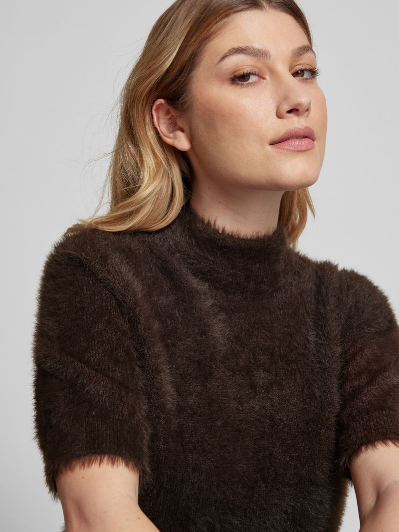 monari Gebreide pullover met 1 2-mouwen