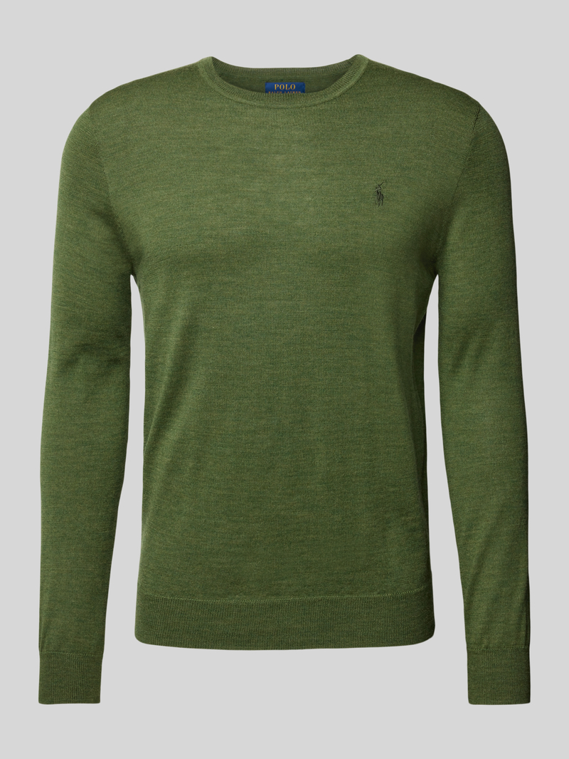 Polo Ralph Lauren Slim fit gebreide pullover van zuivere wol