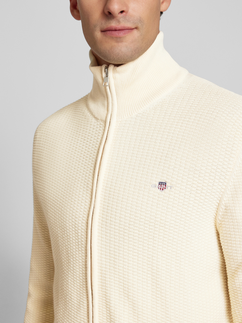 Gant Cardigan met structuurmotief