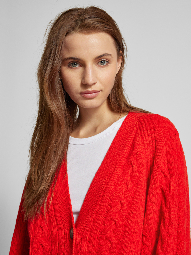Ivy Oak Gebreid jack met knoopsluiting model 'KYMBERLY'