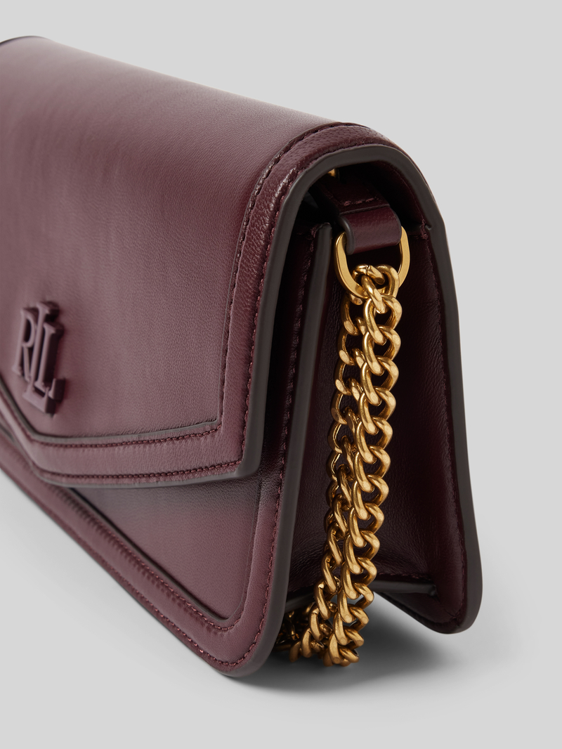 Lauren Ralph Lauren Schoudertas van schapenleer met labeldetail model 'SAWYER'