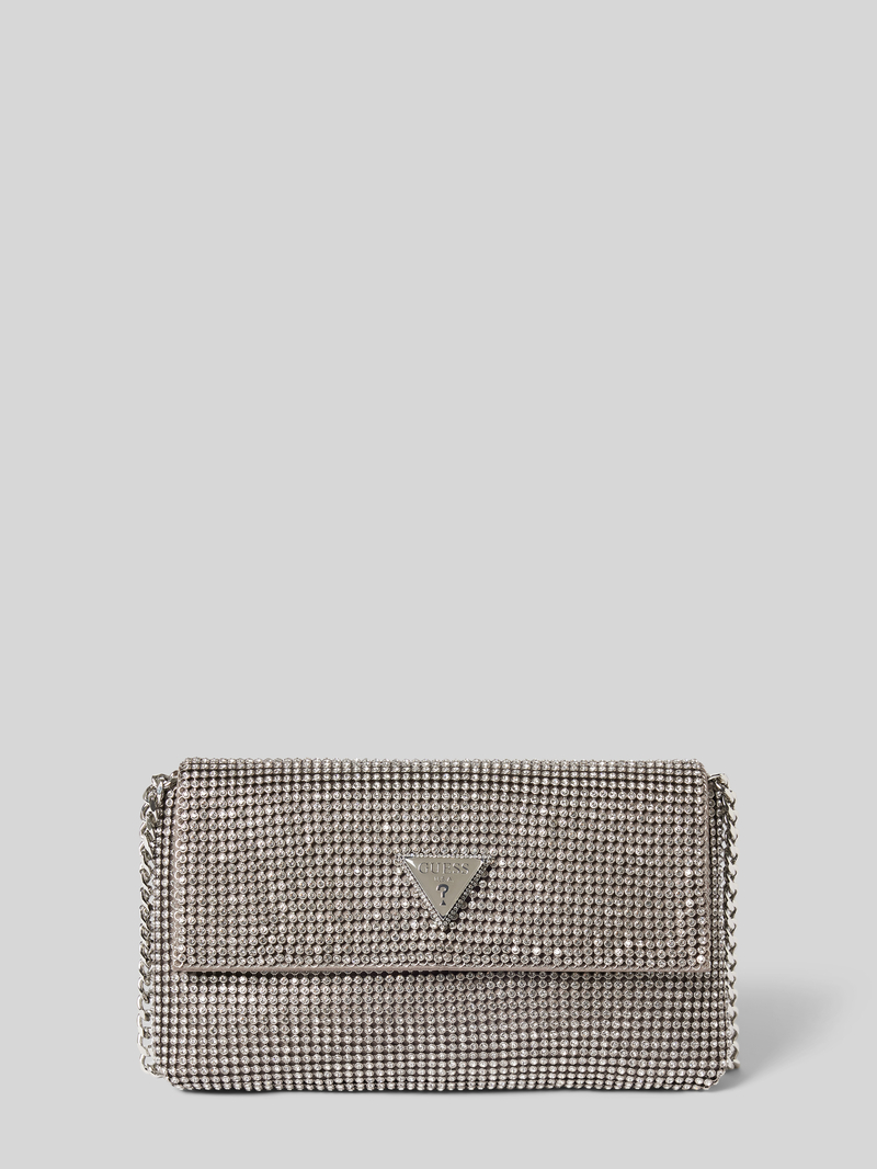 Guess Clutch met siersteentjes model 'ZALINA FLAP'