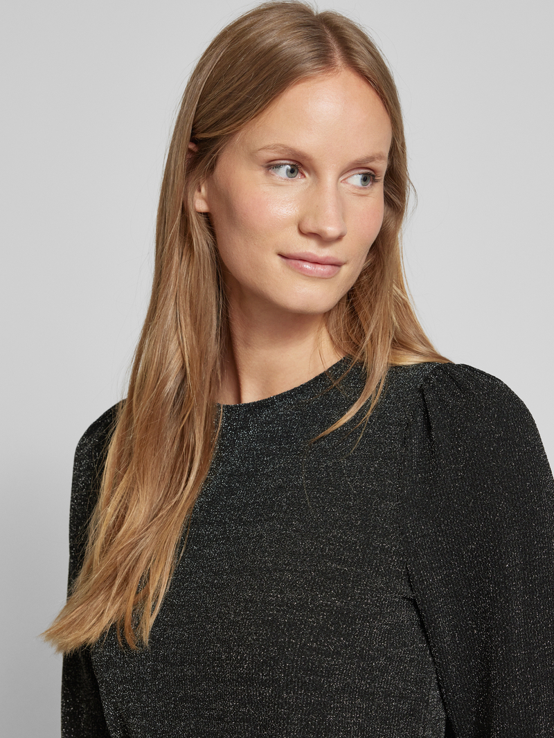 Vila Shirt met lange mouwen en ronde hals model 'ELEINA'