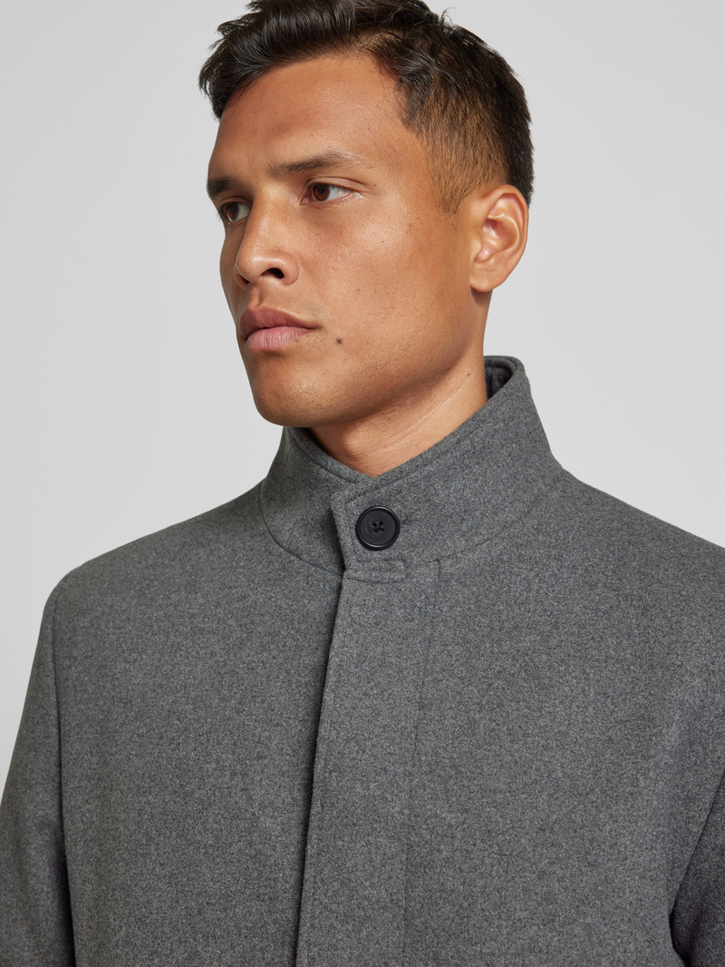 Jack & Jones Premium Lange jas van wolmix model 'WILSON'