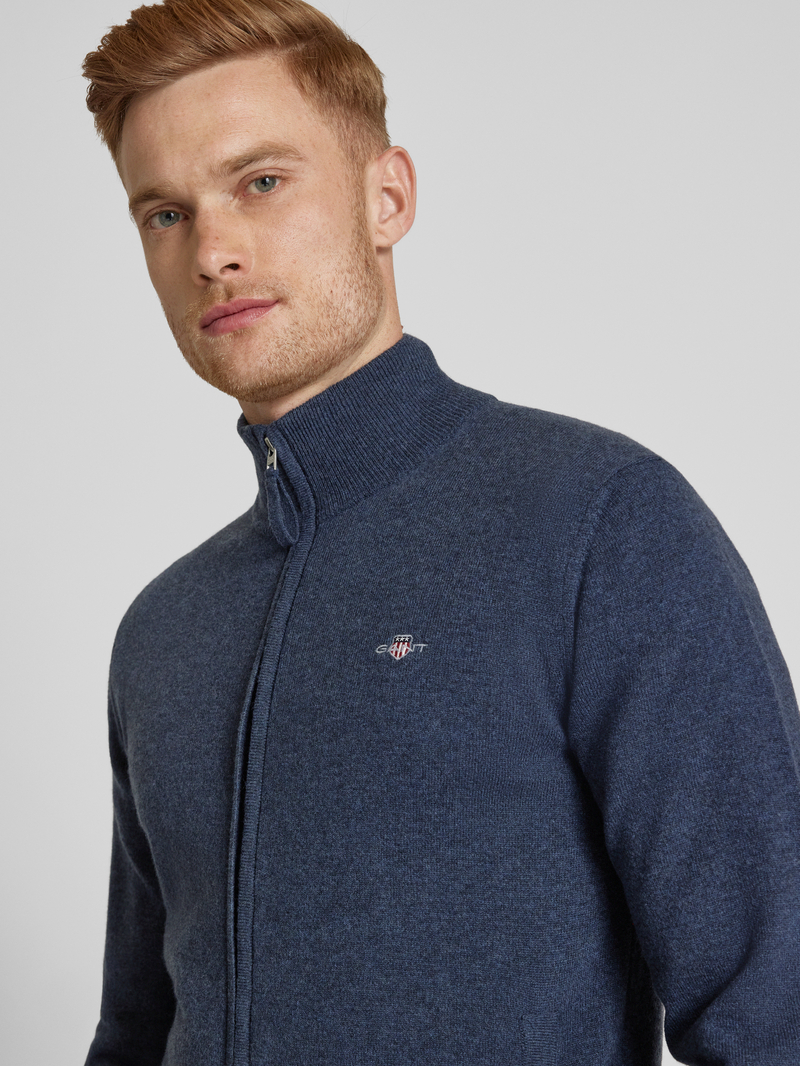 Gant Gebreid jack met ritssluiting