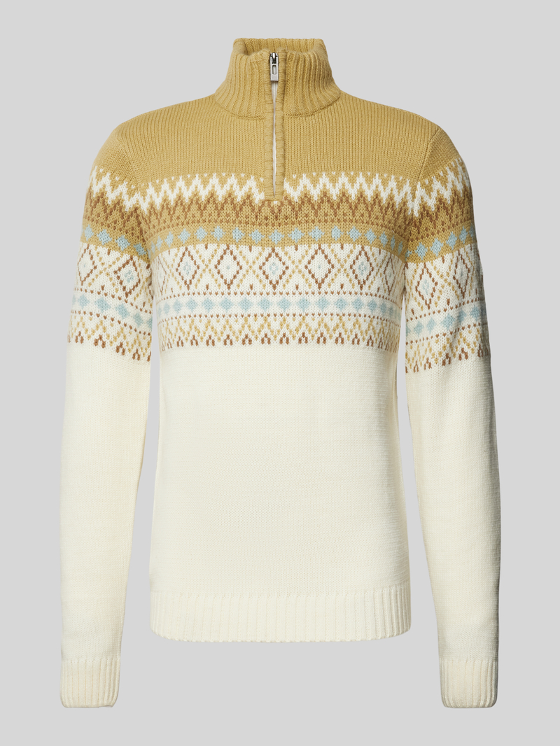 Blend Gebreide pullover met opstaande kraag