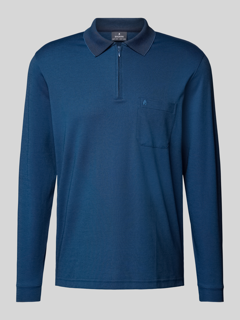 RAGMAN Regular fit poloshirt met borstzak