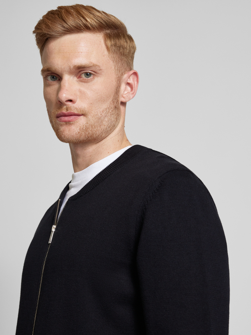 ARMEDANGELS Gebreid jack met opstaande kraag model 'AARTYOM'