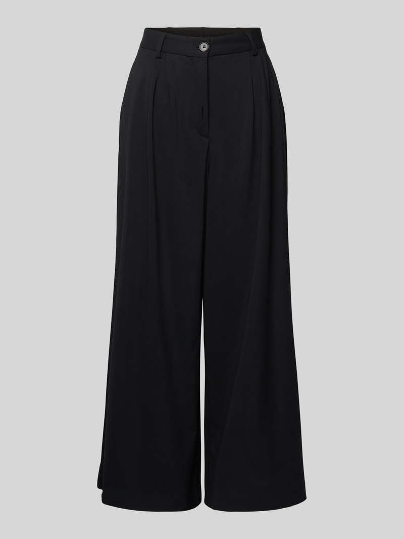 More Wide leg bandplooibroek en riemlussen