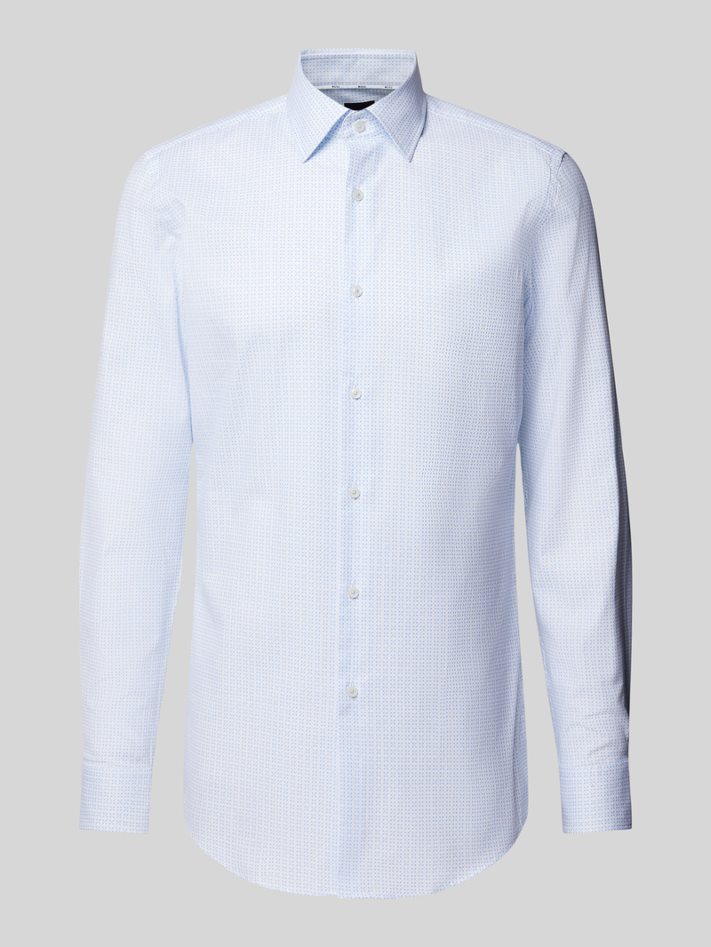Boss Slim fit zakelijk overhemd met kentkraag model 'Hank'
