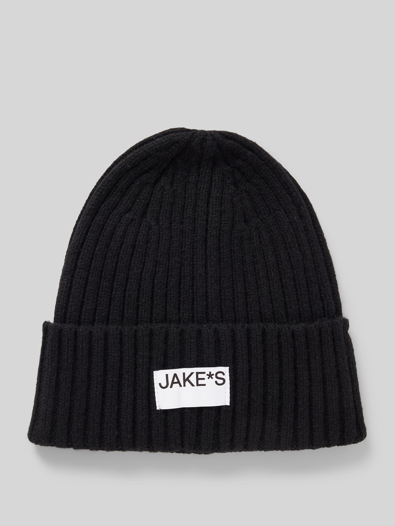 Jake*s Casual Beanie met labelpatch