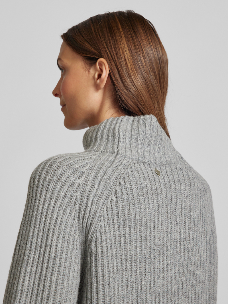 MOS MOSH Gebreide pullover met turtleneck model 'Thyra'