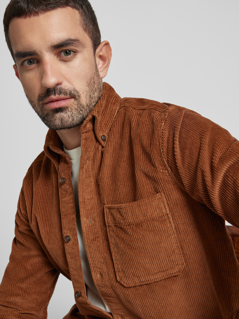 Strellson Regular fit overhemdjack met button-downkraag model 'Nero'