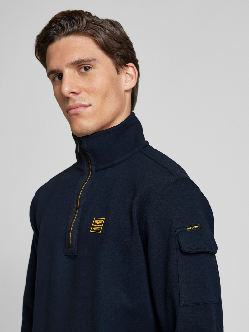 PME Legend Sweatshirt met opstaande kraag