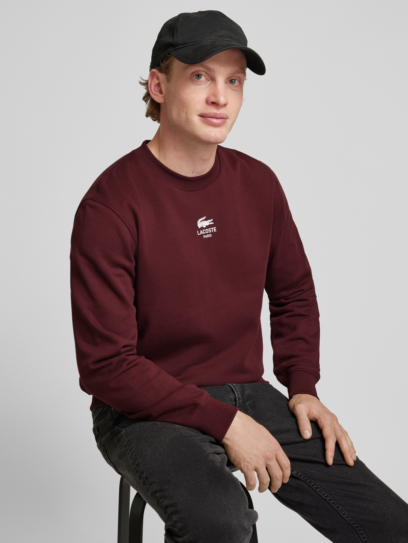 Lacoste Classic fit sweatshirt met logoprint model 'HERITAGE'