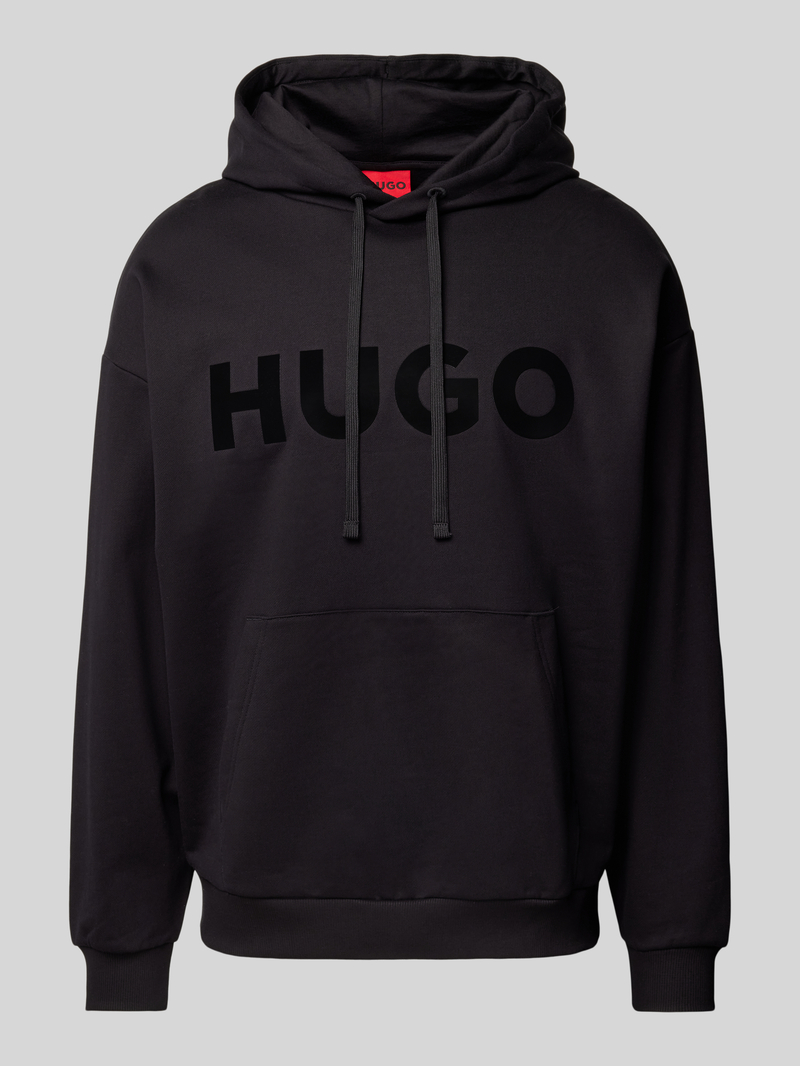 HUGO Hoodie met labelprint model 'Ditchle'