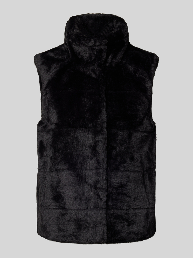 monari Regular fit gilet met opstaande kraag