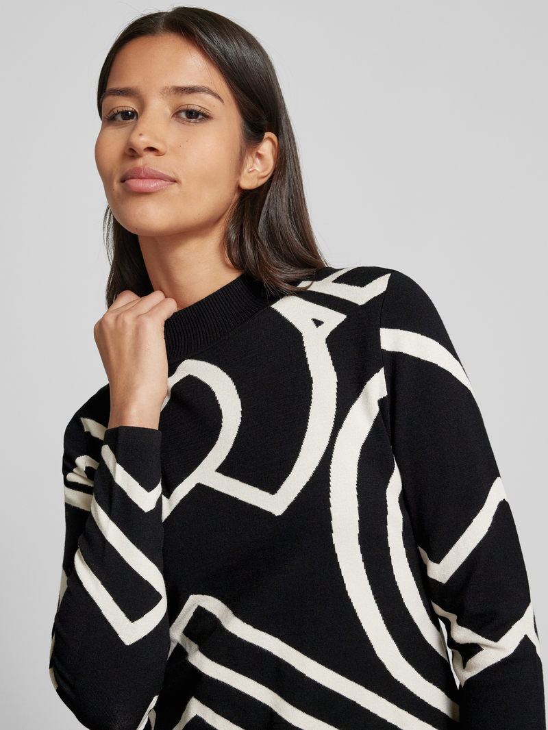 comma Gebreide pullover met turtleneck