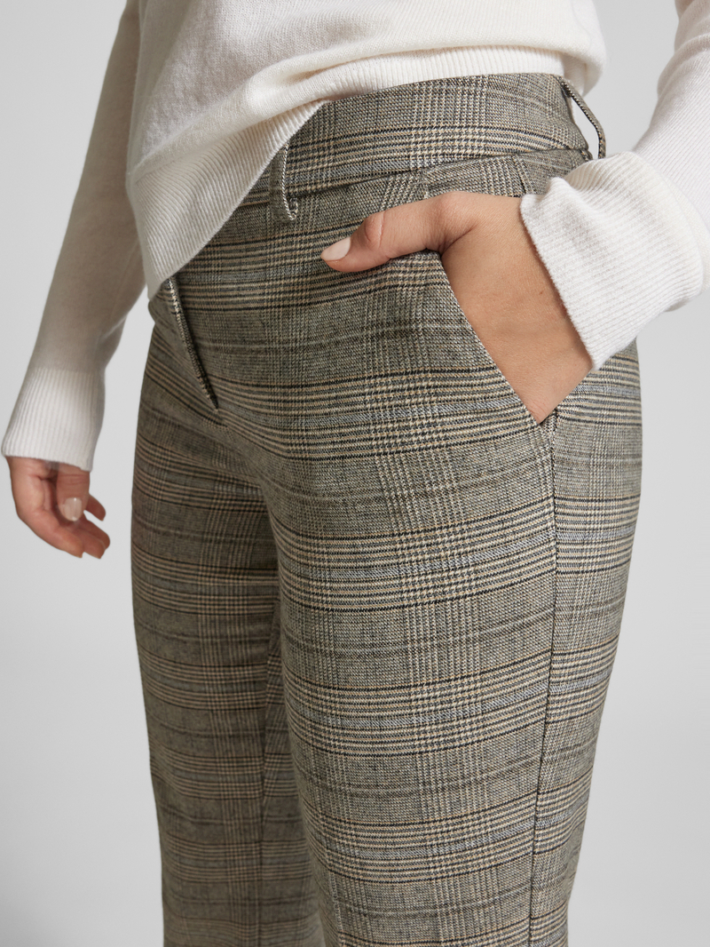 More Straight leg pantalon met persplooien