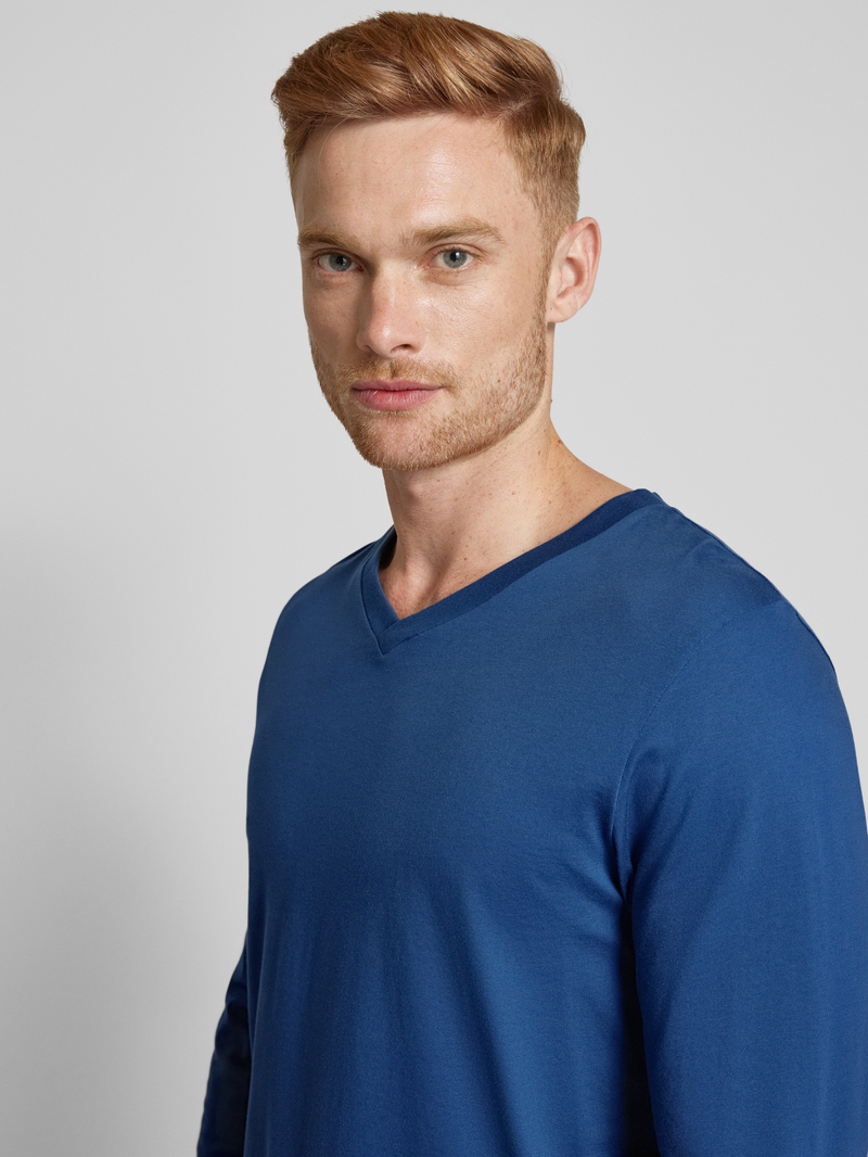 Schiesser Shirt met lange mouwen en V-hals