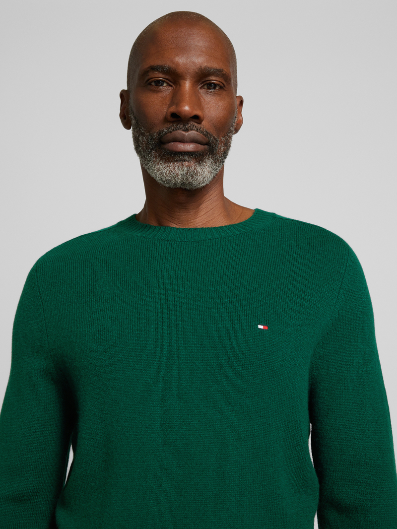 Tommy Hilfiger Wollen pullover met logostitching