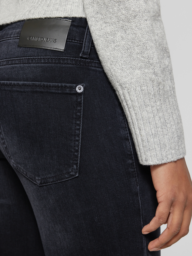 CAMBIO Flared jeans met riemlussen model 'TESS'