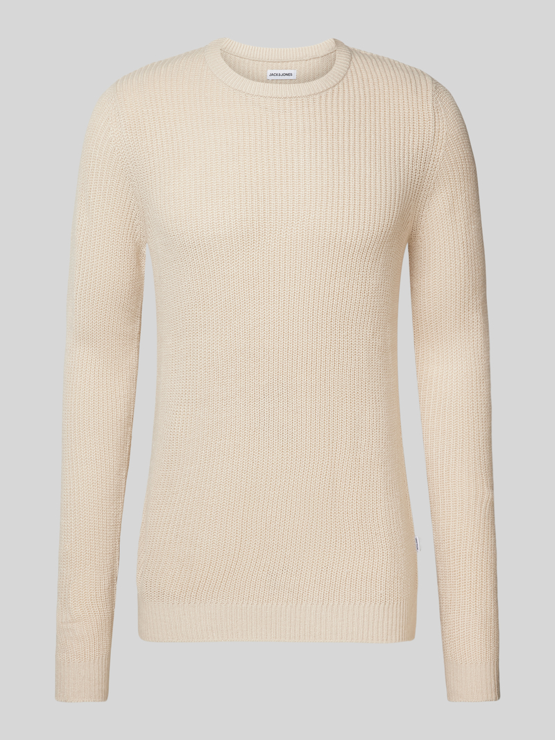 Jack & jones Gebreide pullover met ronde hals, model 'LEWIS'