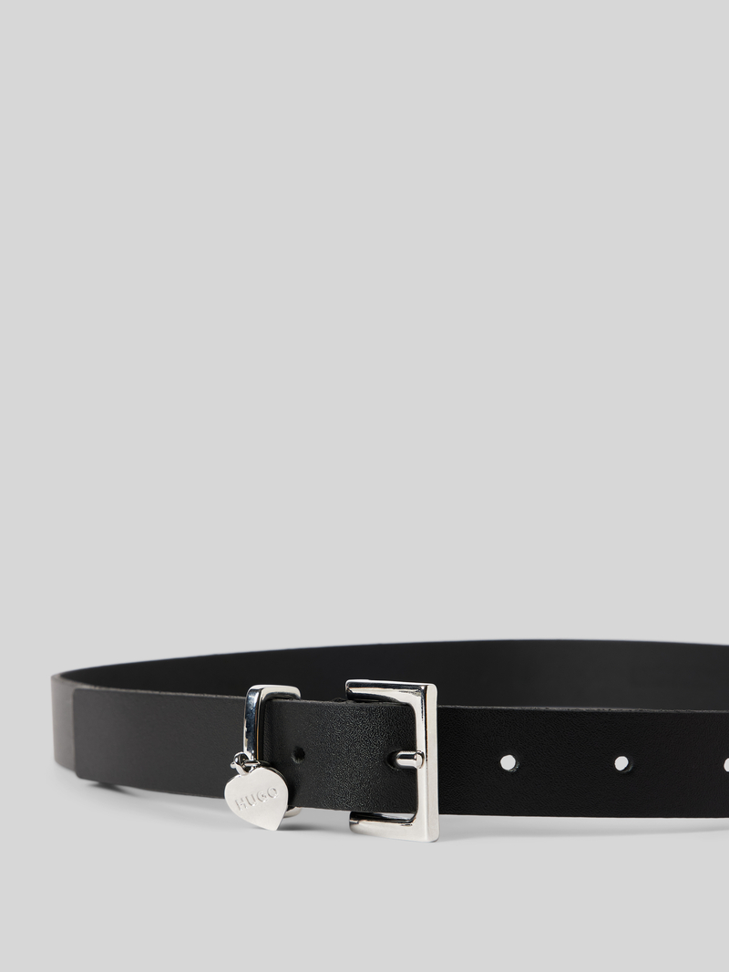 HUGO Leren riem met doornsluiting model 'Amelia'
