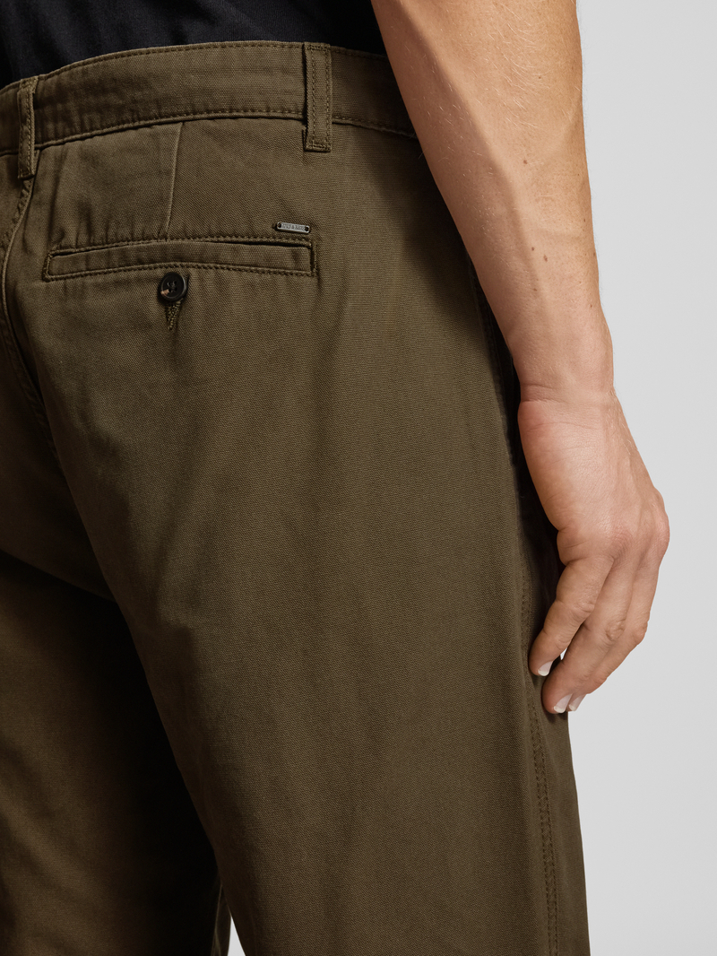 Only & Sons Regular fit stoffen broek met deelnaden model 'LOU'