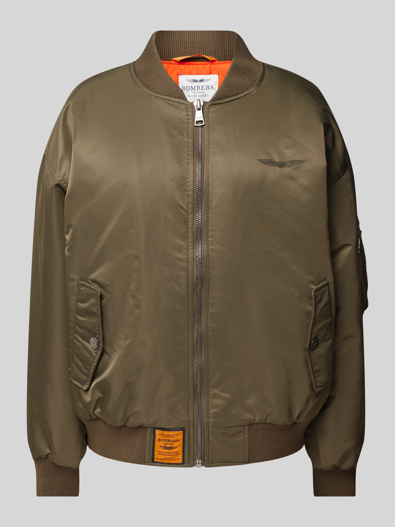 Original Bombers Oversized bomberjack met labelstitching